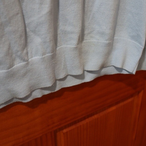 Nautica Navtech Light Blue V-Neck Pullover Sweater Classic Fit Cozy Style Medium - Picture 5 of 13